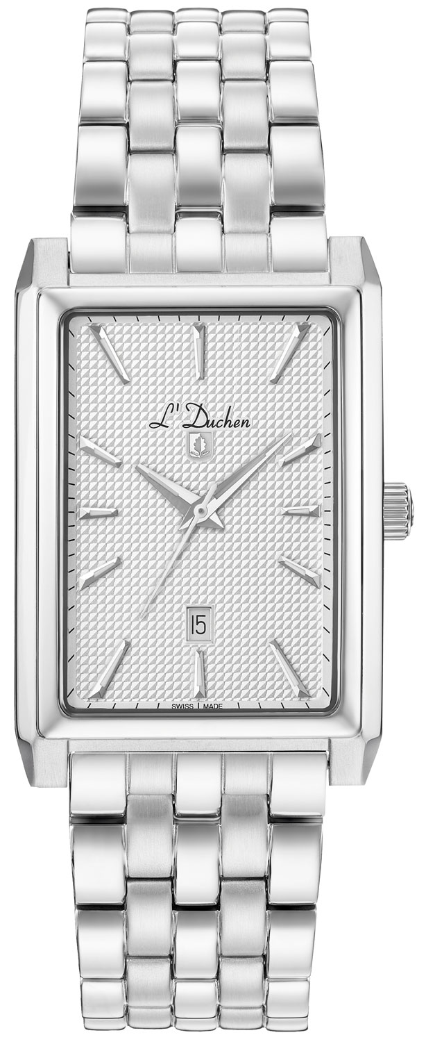 Мужские часы L`Duchen Adventure D 601.10.33, механизм кварцевый, циферблат белый, браслет нержавеющая сталь — Изображение 1
